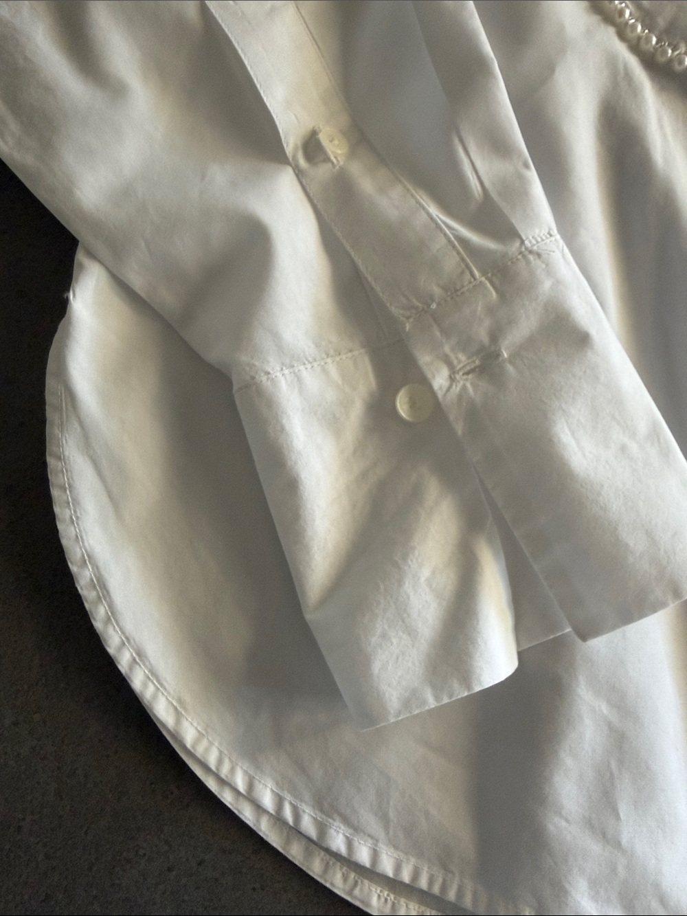 LOFT Pearlized Bib Tuxedo Shirt - Picture 7 of 10